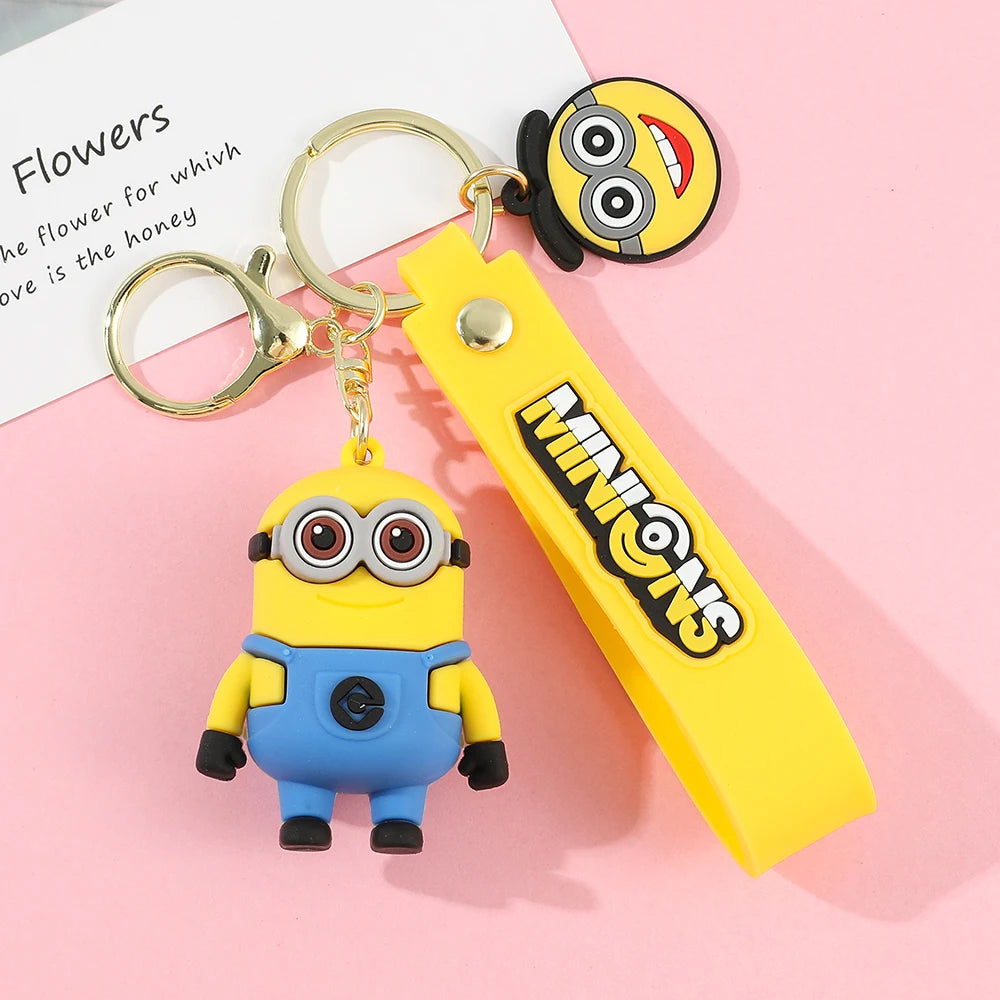 Super Cute Despicable Me Series Cartoon Model Keychain Minions Eggs Creative And Exquisite Kawaii Bag Decoration Pendant Gift