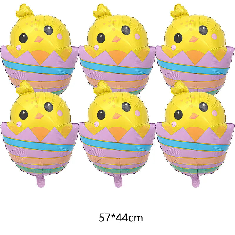 1pc,Large Easter Standing Balloon for Happy Easter Day Party Decorations 150cm Bunny Easter Egg Balloons Kids Party Favors