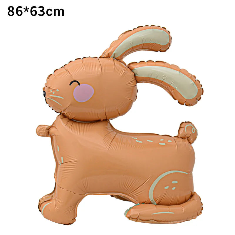 1pc,Large Easter Standing Balloon for Happy Easter Day Party Decorations 150cm Bunny Easter Egg Balloons Kids Party Favors