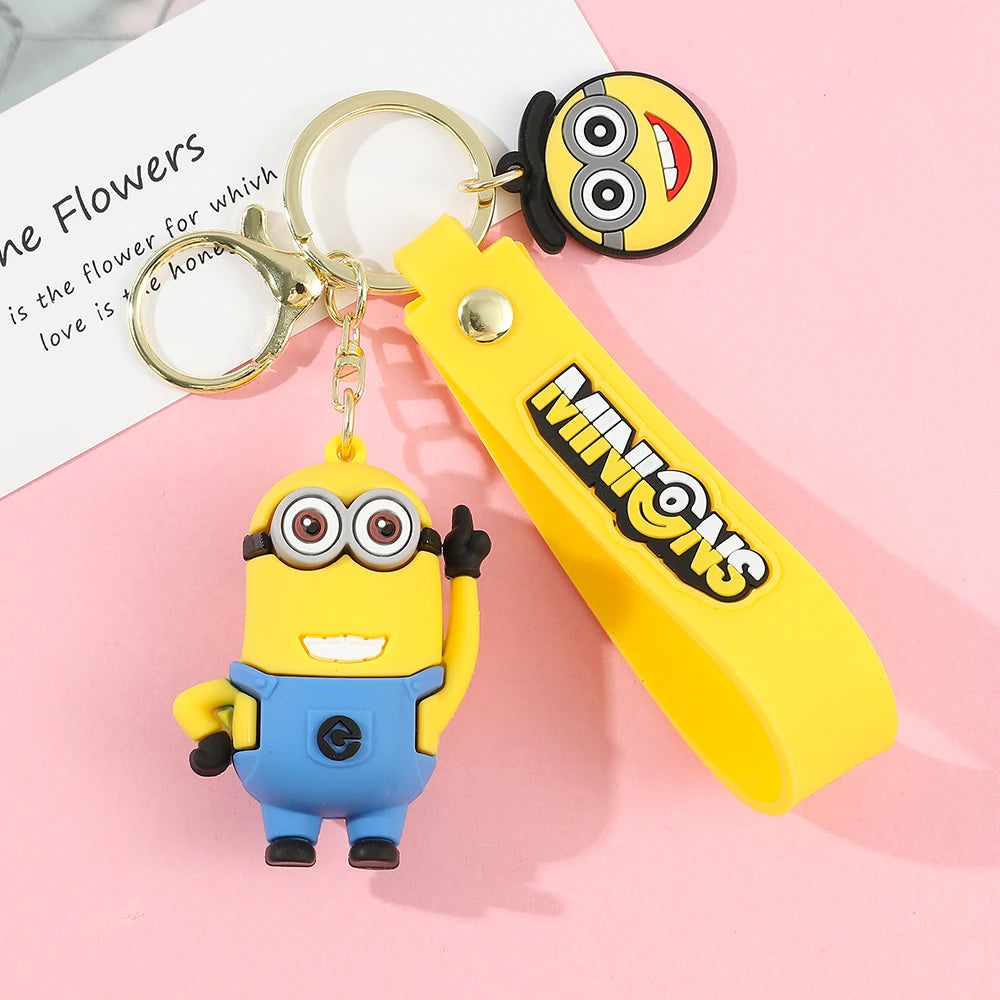 Super Cute Despicable Me Series Cartoon Model Keychain Minions Eggs Creative And Exquisite Kawaii Bag Decoration Pendant Gift