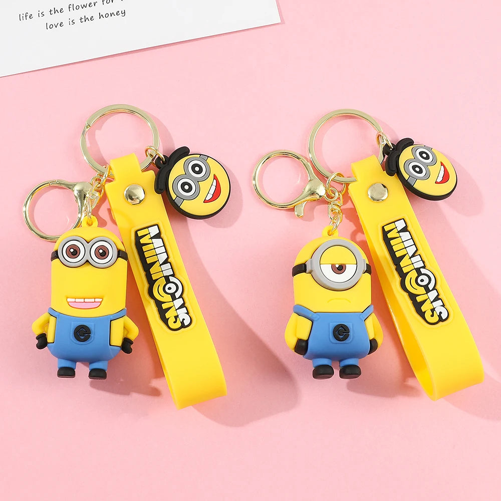 Super Cute Despicable Me Series Cartoon Model Keychain Minions Eggs Creative And Exquisite Kawaii Bag Decoration Pendant Gift