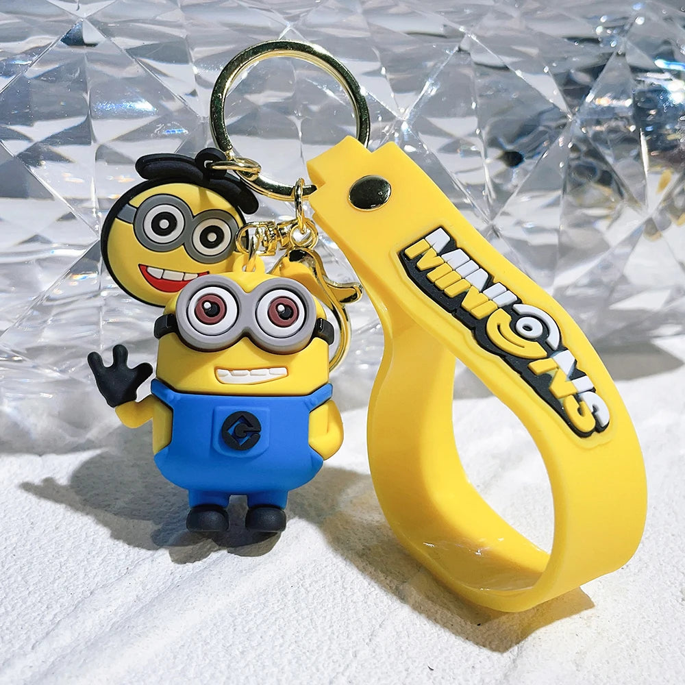 Super Cute Despicable Me Series Cartoon Model Keychain Minions Eggs Creative And Exquisite Kawaii Bag Decoration Pendant Gift