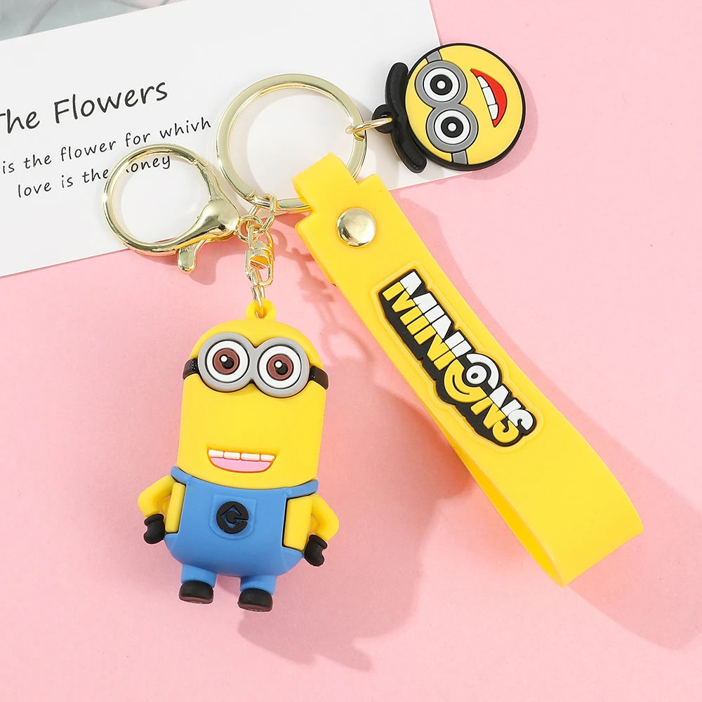 Super Cute Despicable Me Series Cartoon Model Keychain Minions Eggs Creative And Exquisite Kawaii Bag Decoration Pendant Gift