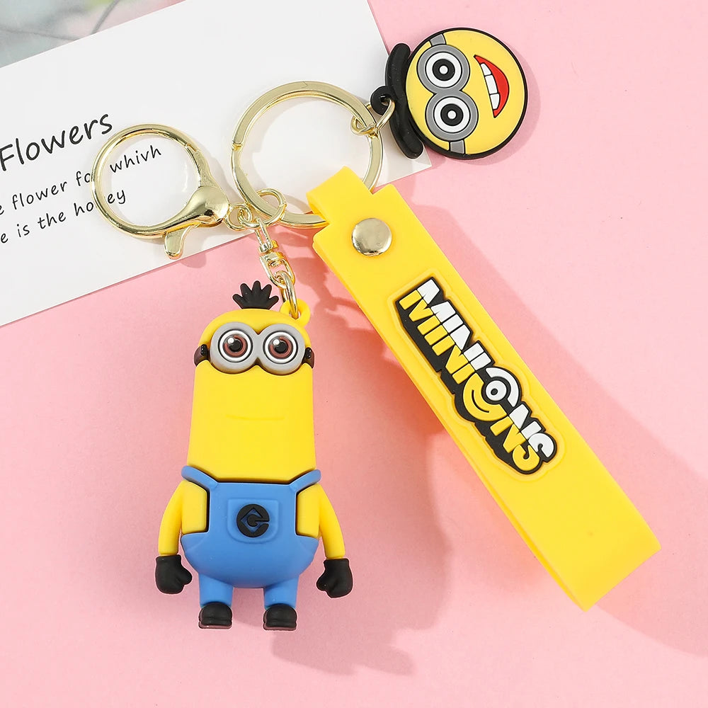 Super Cute Despicable Me Series Cartoon Model Keychain Minions Eggs Creative And Exquisite Kawaii Bag Decoration Pendant Gift