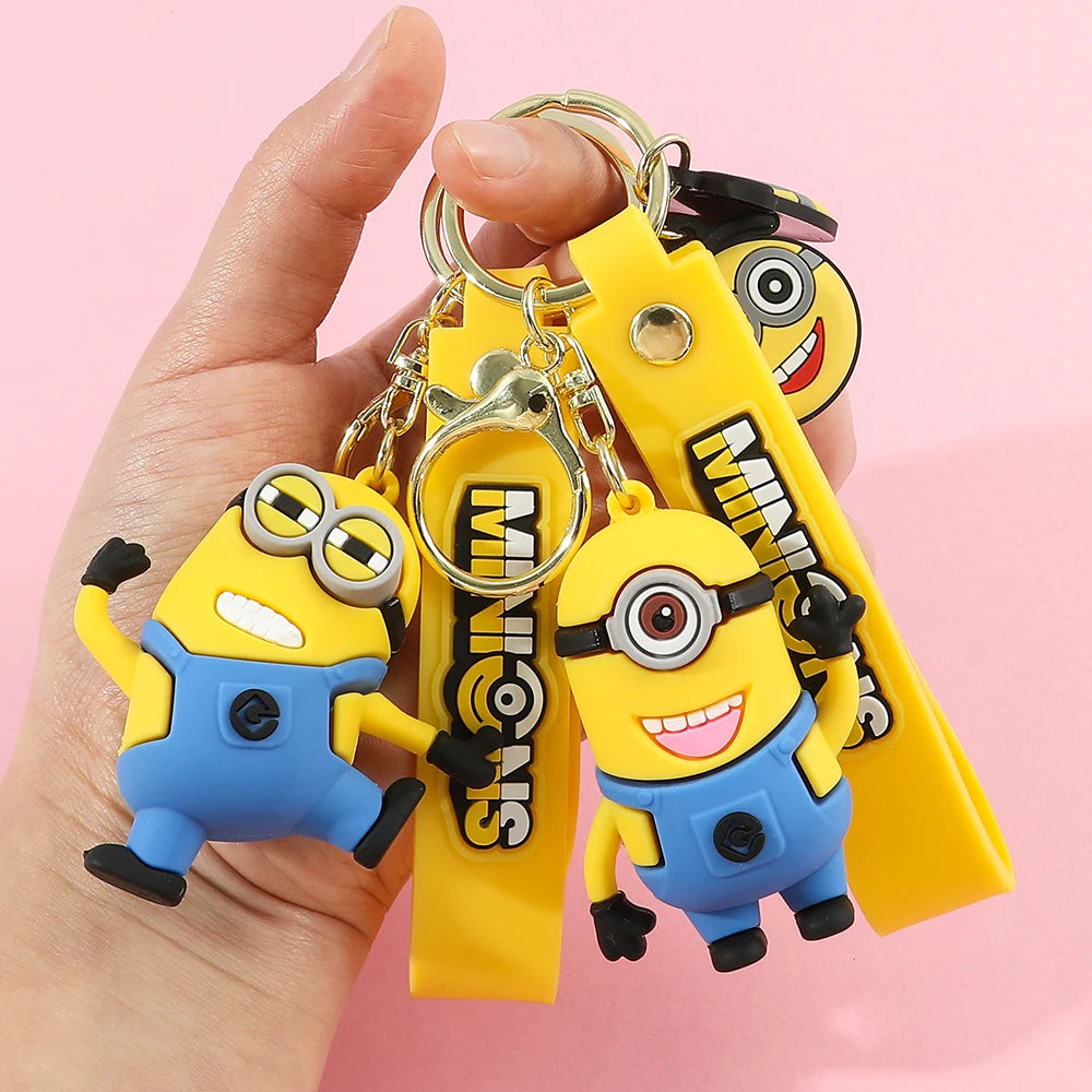 Super Cute Despicable Me Series Cartoon Model Keychain Minions Eggs Creative And Exquisite Kawaii Bag Decoration Pendant Gift