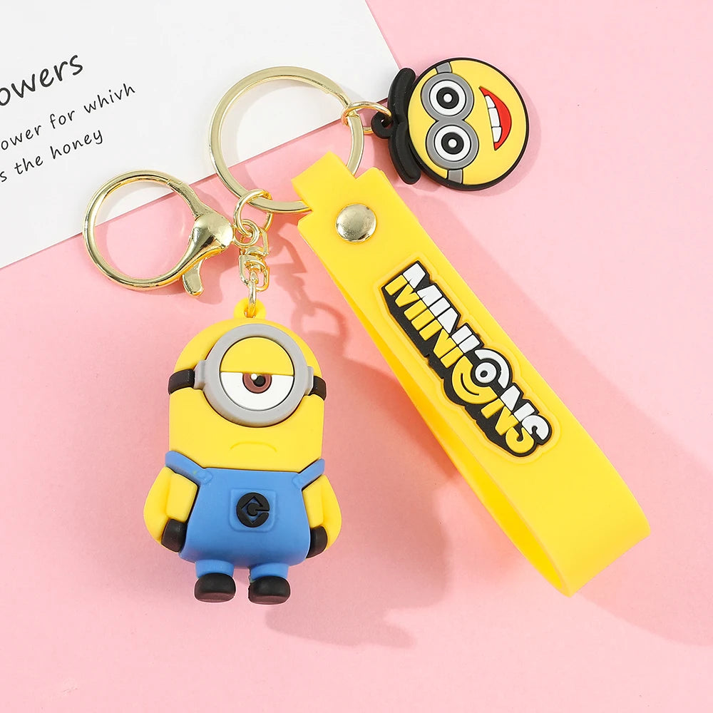 Super Cute Despicable Me Series Cartoon Model Keychain Minions Eggs Creative And Exquisite Kawaii Bag Decoration Pendant Gift