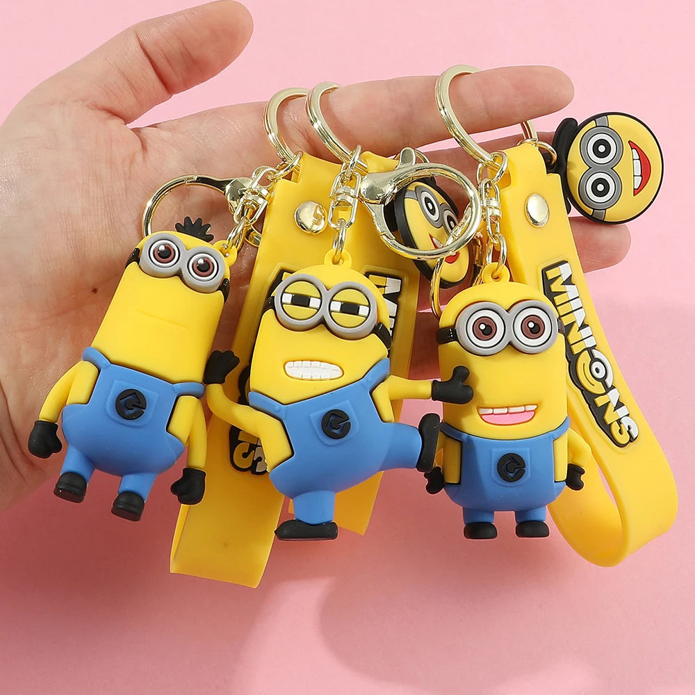 Super Cute Despicable Me Series Cartoon Model Keychain Minions Eggs Creative And Exquisite Kawaii Bag Decoration Pendant Gift