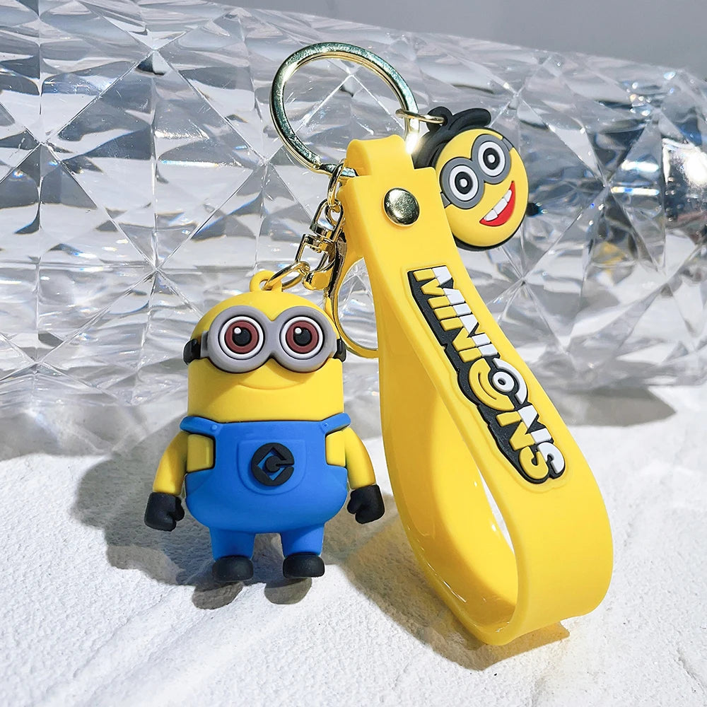 Super Cute Despicable Me Series Cartoon Model Keychain Minions Eggs Creative And Exquisite Kawaii Bag Decoration Pendant Gift