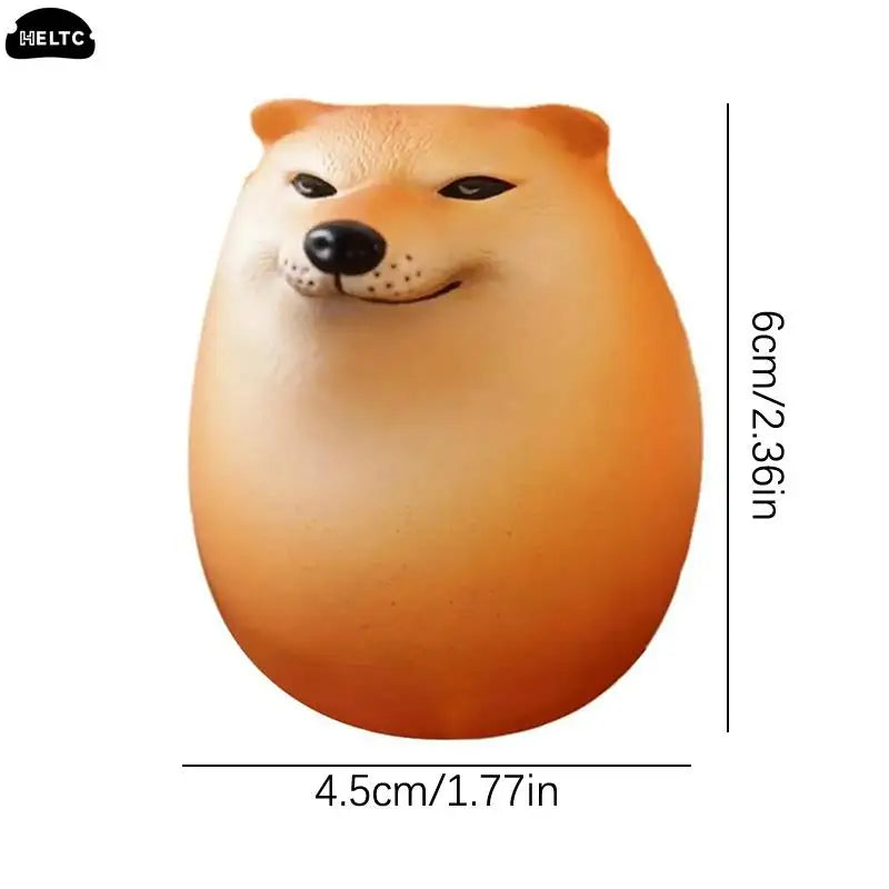 1PCS Creative Shiba Inu Realistic Egg Shape PVC Desk Decor Dog & Egg Union Decorations For Home Offices Fun Christmas Gifts