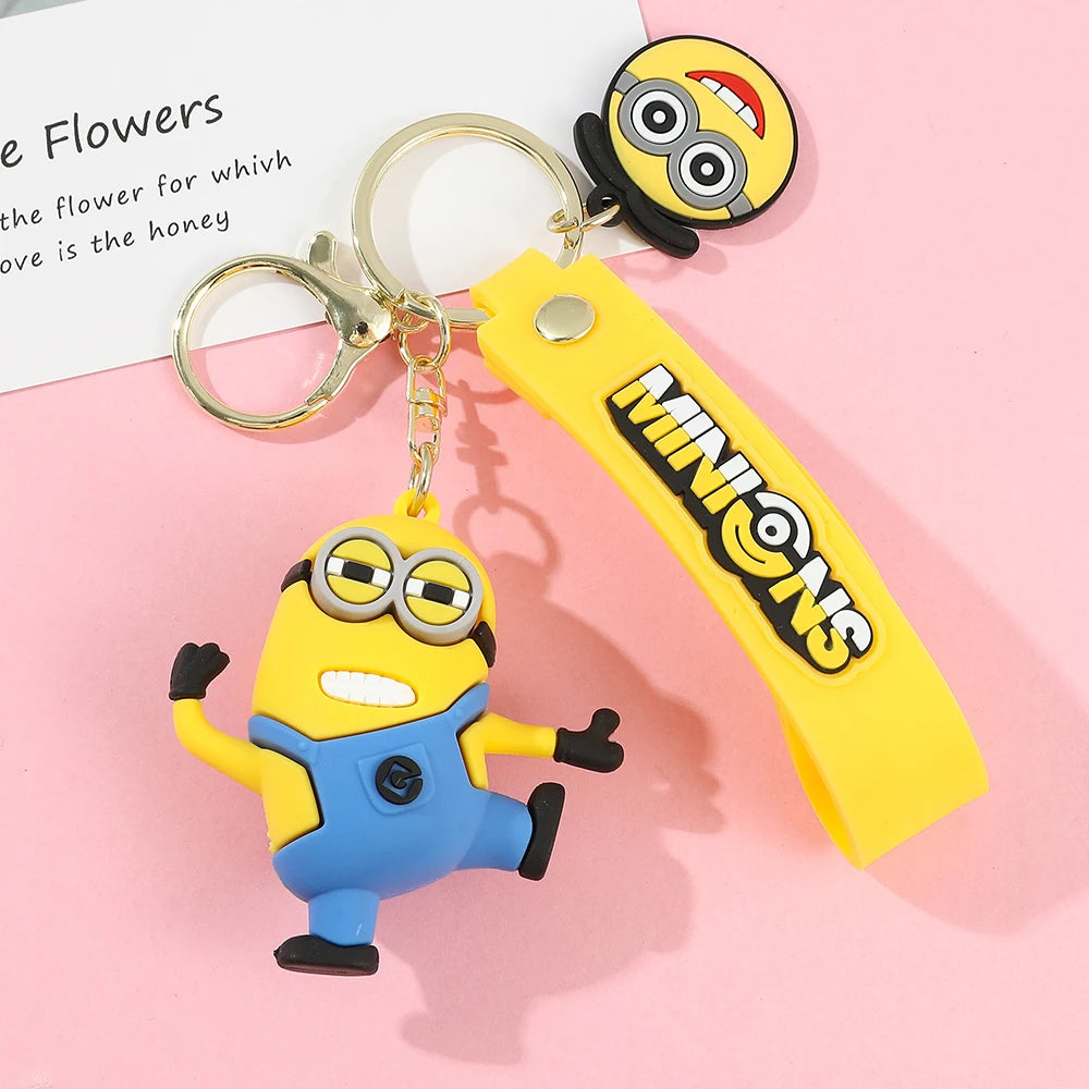 Super Cute Despicable Me Series Cartoon Model Keychain Minions Eggs Creative And Exquisite Kawaii Bag Decoration Pendant Gift